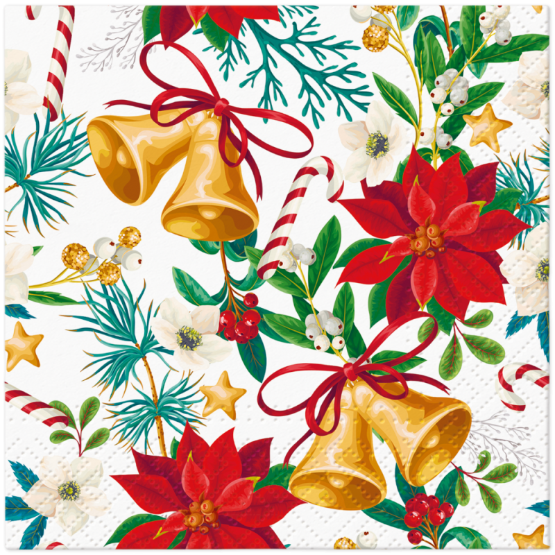 Cocktail servetten - Botanical Noel