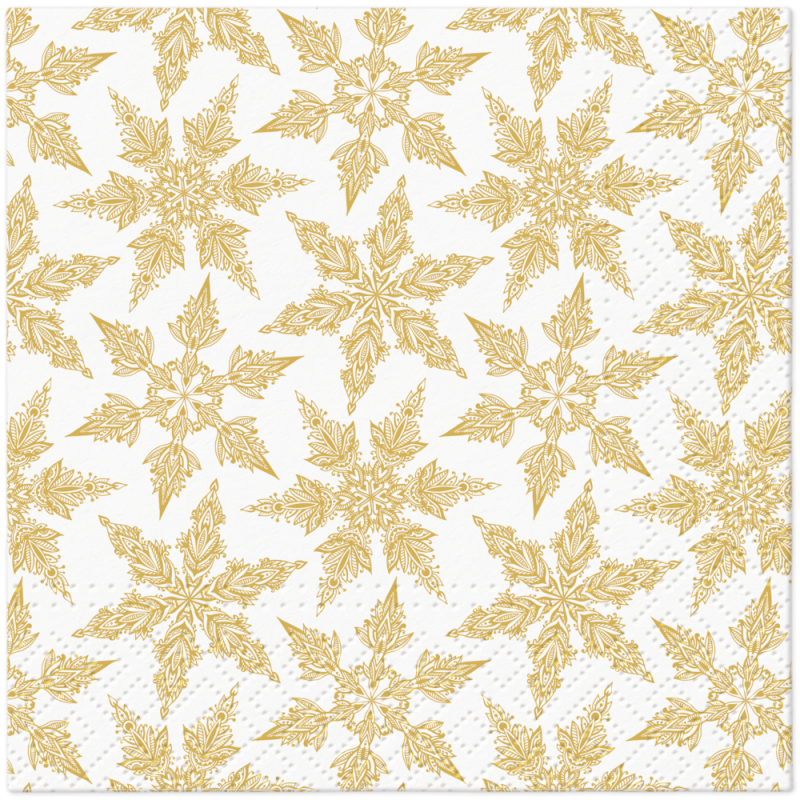 Cocktail servetten - Gold Winter