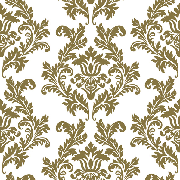 Maki - Lunch servetten - White & gold Wallpaper