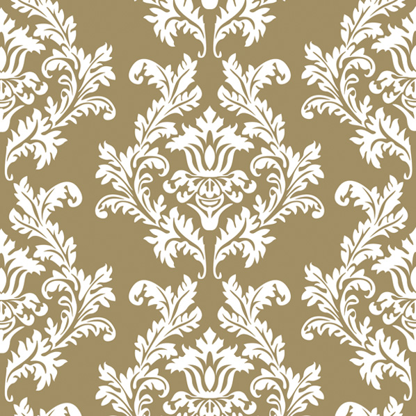 Maki - Lunch servetten - Gold & white Wallpaper
