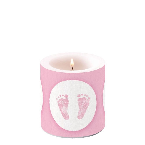 Ambiente - Kleine kaars - Baby steps girl