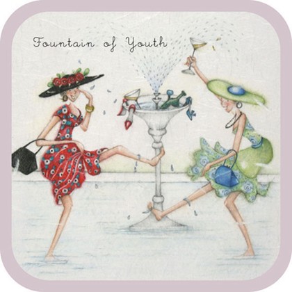 Vierkante onderzetter - Fountain of Youth