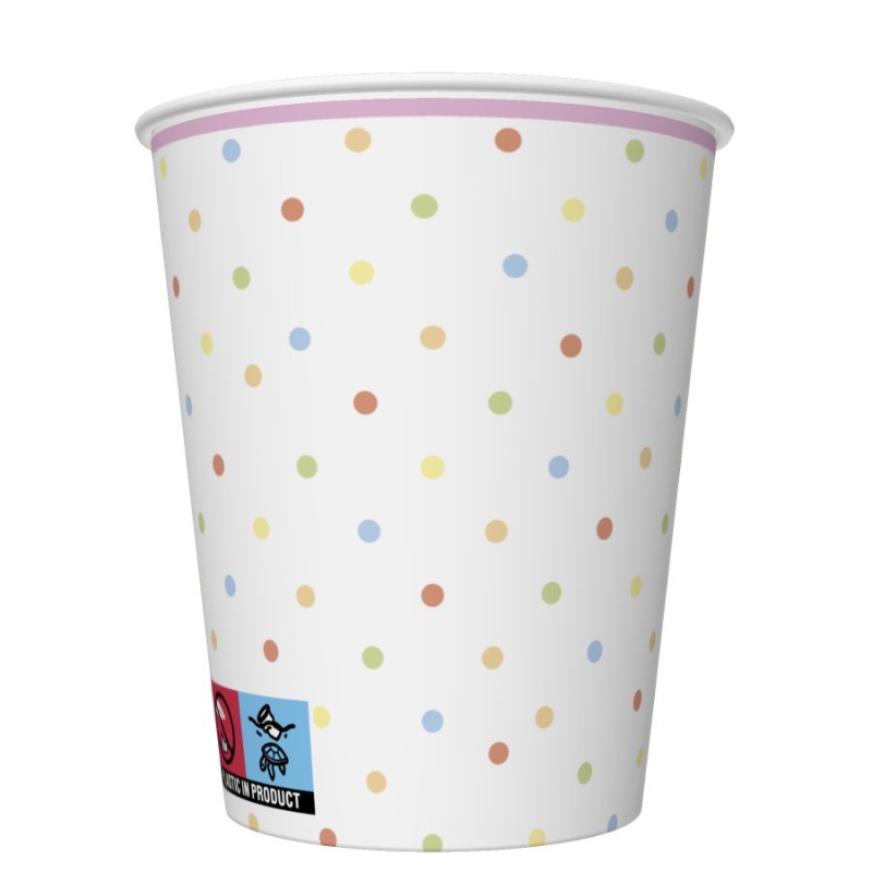 Daisy - Papieren bekers - Pastel Dots Daisy - Papieren bekers - Pastel Dots
