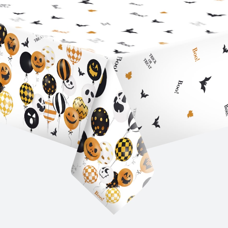Daisy - Papieren tafellaken - Scary Halloween balloons Daisy - Papieren tafellaken - Scary Halloween balloons