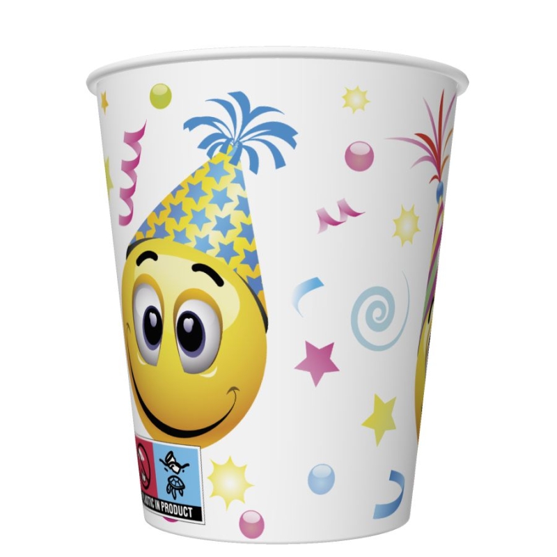 Daisy - Papieren bekers - Smile icons and balloons