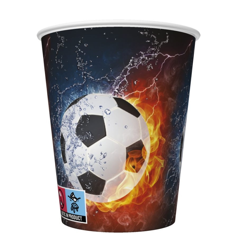 Daisy - Papieren bekers - Football on Fire & Water Daisy - Papieren bekers - Football on Fire & Water