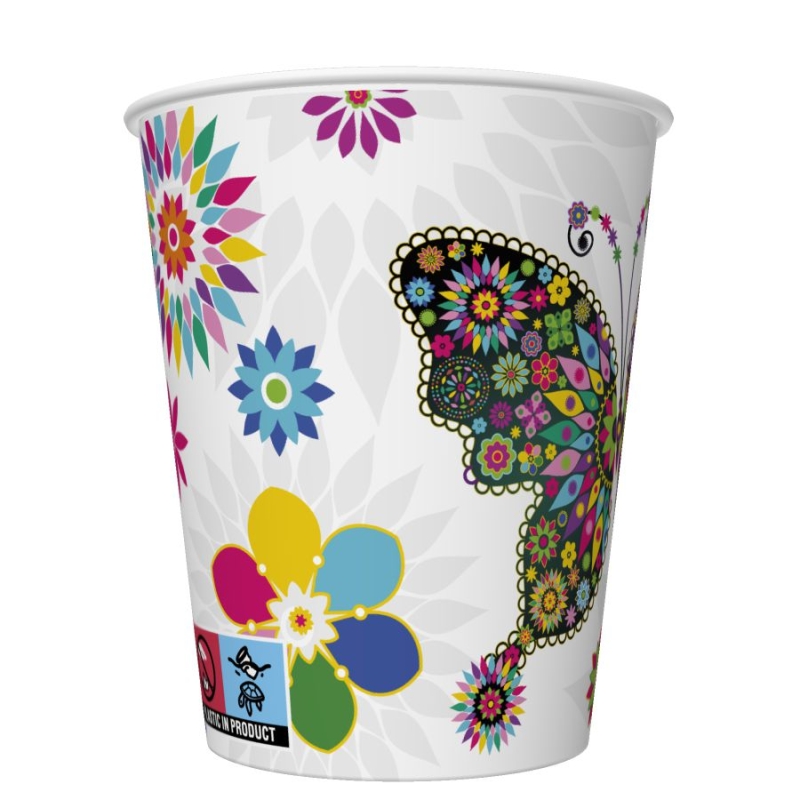 Maki - Papieren bekers - Stained Glass Butterfly Maki - Papieren bekers - Stained Glass Butterfly