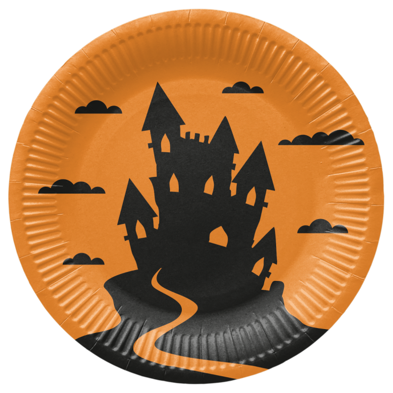 PAW - Papieren bordjes - 23 cm - Funny Halloween PAW - Papieren bordjes - 23 cm - Funny Halloween