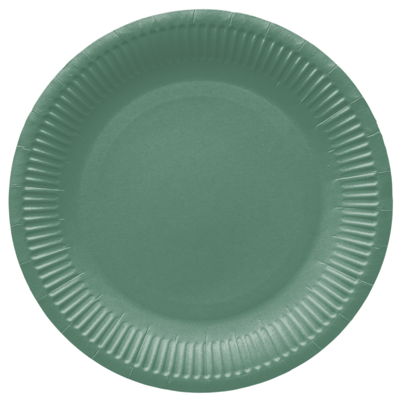 PAW - Papieren bordjes - 23 cm - Dark Green PAW - Papieren bordjes - 23 cm - Dark Green