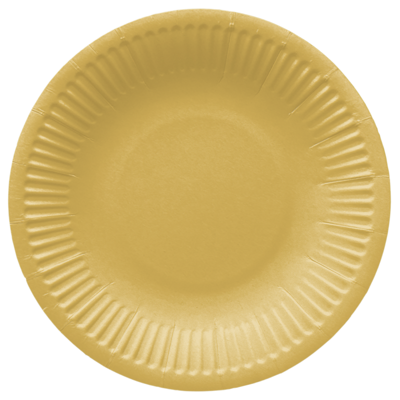PAW - Papieren bordjes - 18 cm - Gold PAW - Papieren bordjes - 18 cm - Gold