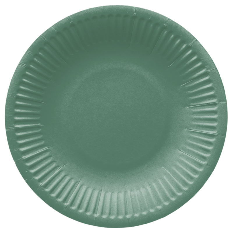 PAW - Papieren bordjes - 18 cm - Dark Green PAW - Papieren bordjes - 18 cm - Dark Green