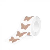 12 Stickers - Butterfly Gold Warm Pink