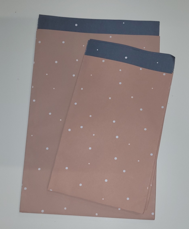 10 Cadeauzakjes verpakking set-Little Dot Warm Pink