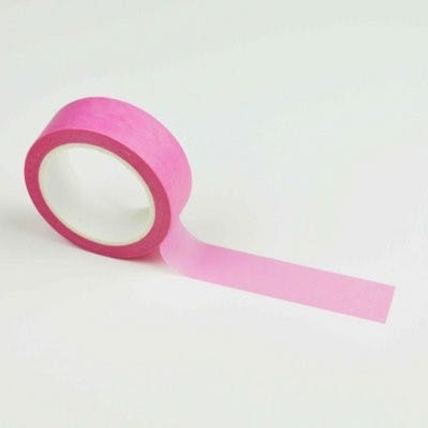 Washi tape - Effen - All hard pink - 15mm