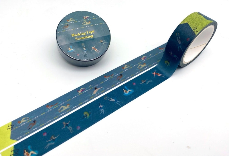 Washi tape - Zwemmen - 15mm