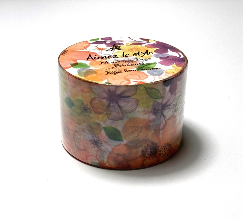 Washi tape - Aqua fleur - 38mm Washi tape - Aqua fleur - 38mm