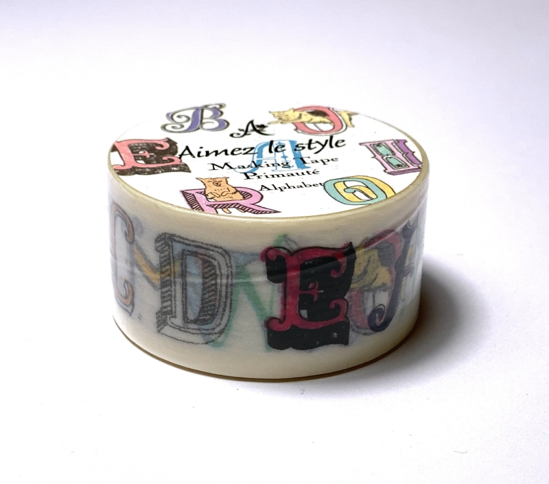 2 rollen Washi tape 28mm - Alphabet 2 rollen Washi tape 28mm - Alphabet