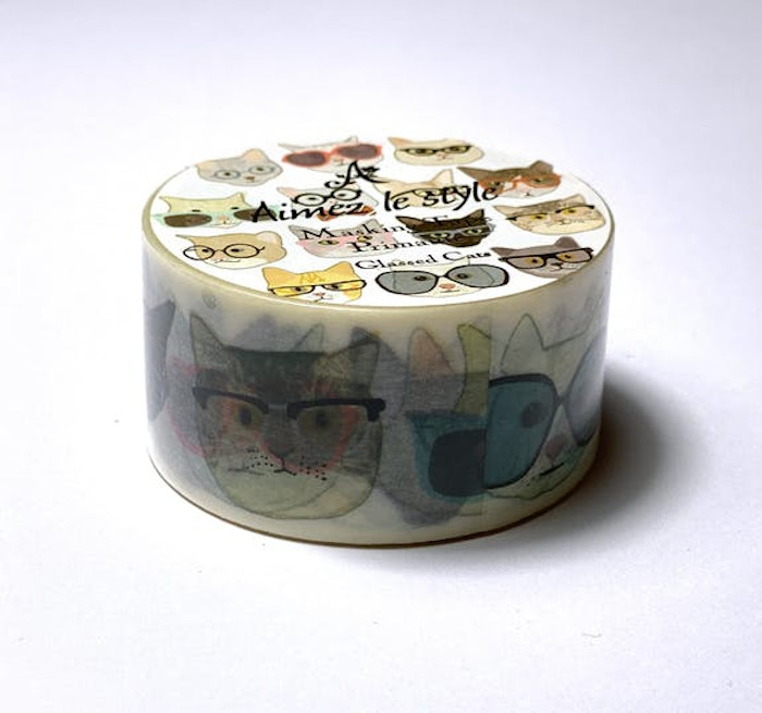 2 rollen Washi tape 28mm - Glassed Cat 2 rollen Washi tape 28mm - Glassed Cat