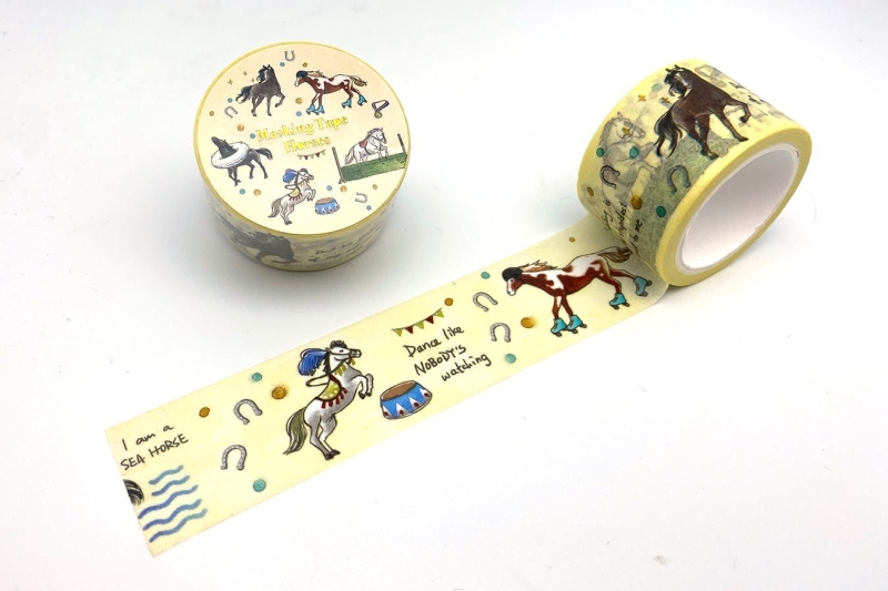 2 rollen Washi tape 28mm - Horses 2 rollen Washi tape 28mm - Horses