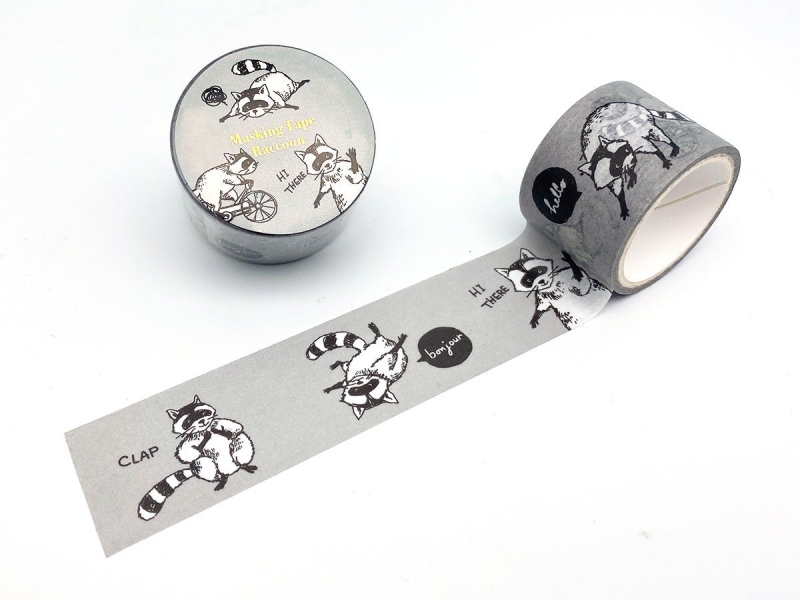 2 rollen Washi tape 28mm - Raccoon 2 rollen Washi tape 28mm - Raccoon