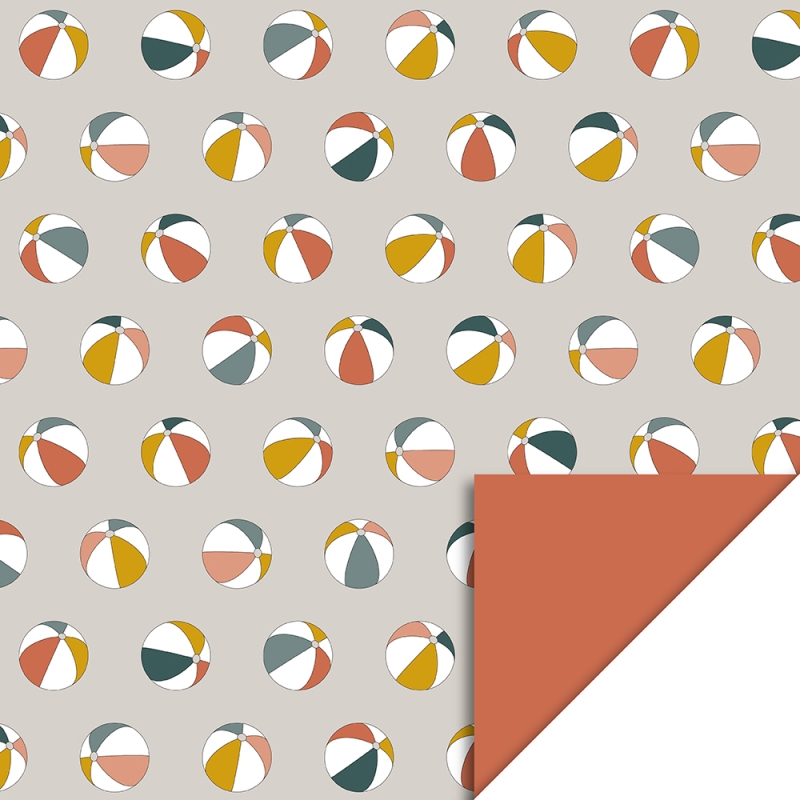 Cadeaupapier 70x300 cm - Beach Ball - Sand