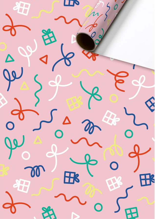 Cadeaupapier 70x200 cm - Yoli - Roze