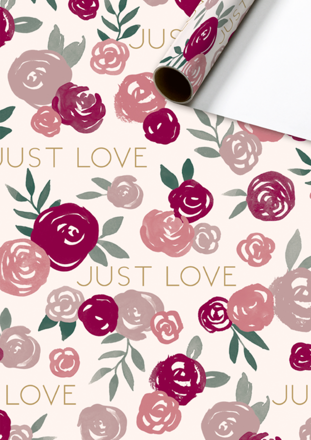 Cadeaupapier 70x200 cm - Aliza - Lichtroze