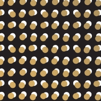 Cadeaupapier 70 cm - Dots zwart/goud