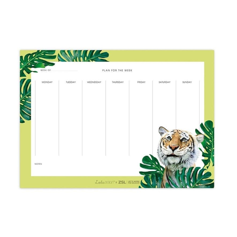 Weekplanner A4 - Tijger