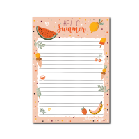 A5 Notitieblok - Hallo Zomer - Dubbelzijdig