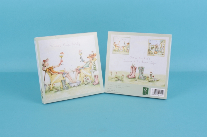 Set van 8 wenskaarten - Water regularly