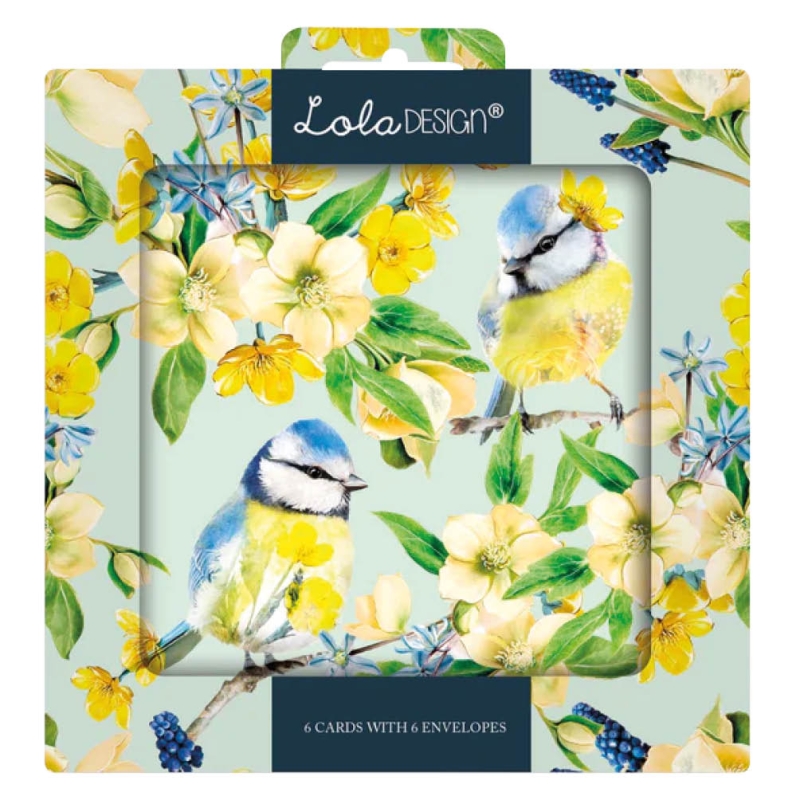 Set van 6 wenskaarten - Pimpelmees