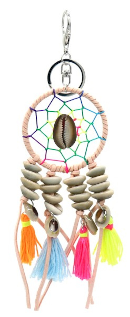 Tas- / sleutelhanger dromenvanger met schelpen