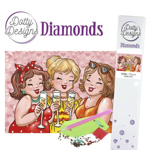 Diamond painting - Bubbly Girls - Cheers Diamond painting - Bubbly Girls - Cheers