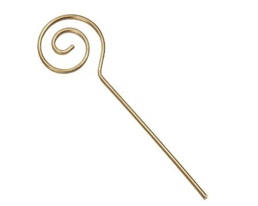 10 Gelukspoppetjes - Sinterklaas staf - Goud