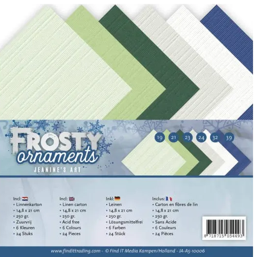 Jeanine's Art - Linnenkarton - Frosty Ornaments