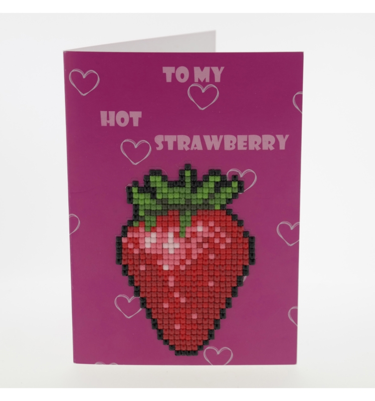 Diamond painting-wenskaart-To my hot strawberry