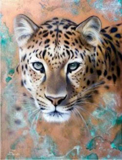 Diamond painting - luipaard - 50x40cm - full