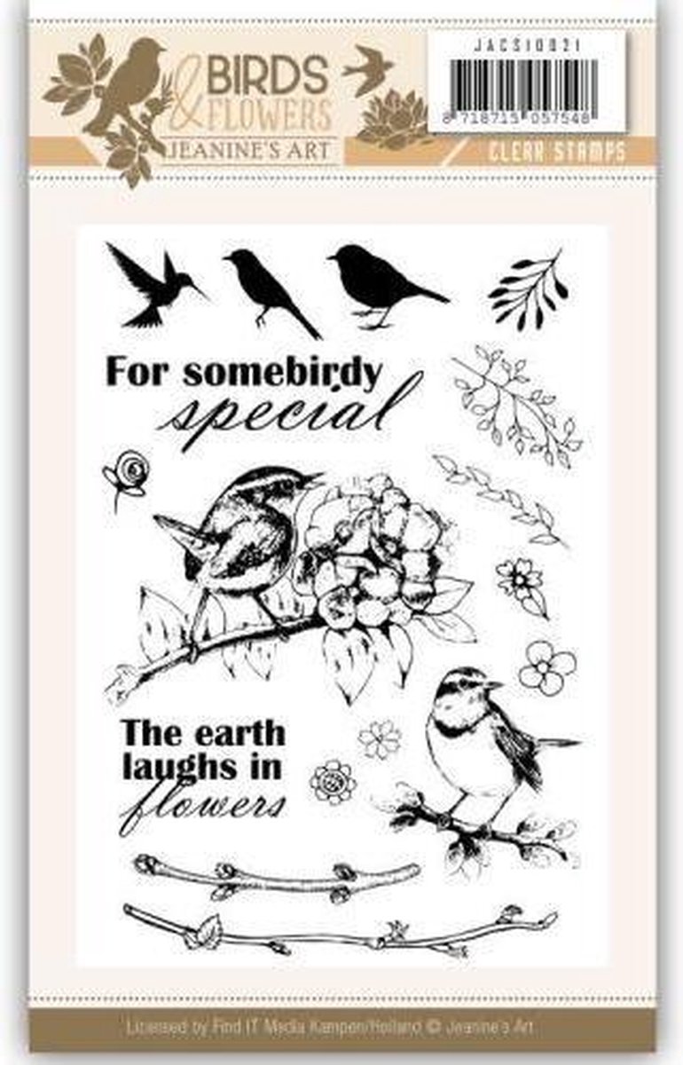 Clear Stamps - Jeanine's Art - Birds and Flowers