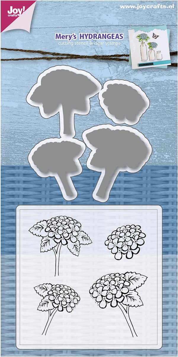 Clear Stamps - Cutting stencil - Joycraft - Mery's Hydrangeas