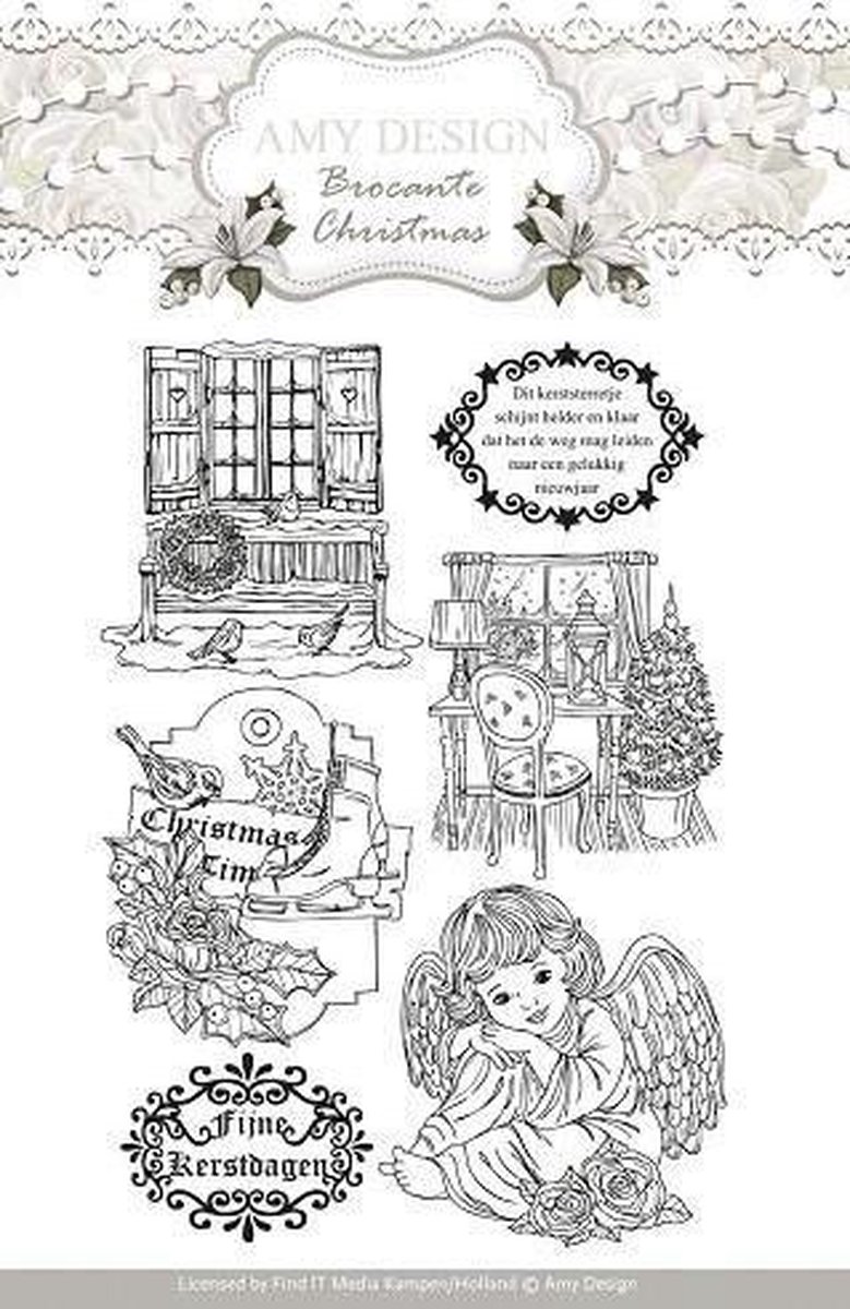 Clearstamp - Amy Design - Brocante Christmas