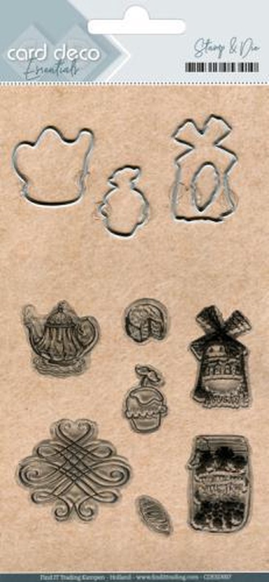 Clearstamp - Cutting Die - Card deco - Teatime - CDESD007