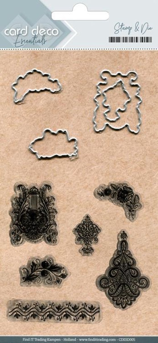 Clearstamp - Cutting Die - Card deco - Barok - CDESD005
