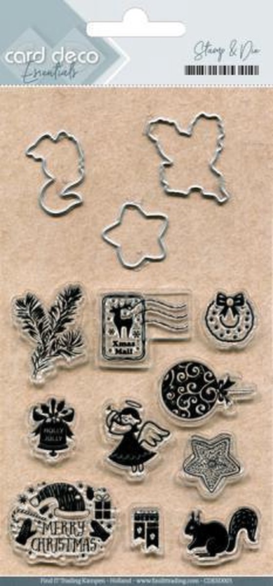 Clearstamp - Cutting Die - Card deco - CDESD003 - Kerstset