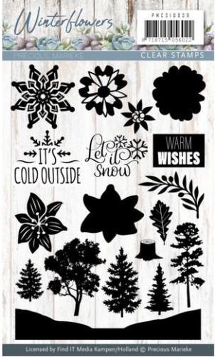 Clearstamp - Precious Marieke - Winter Flowers