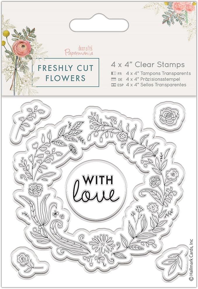 Clear Stamps - Do Crafts - Flower Wreath Clear Stamps - Do Crafts - Flower Wreath