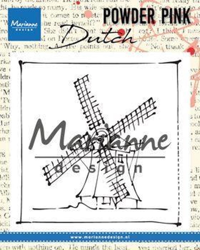 Clearstamp - Marianne Design - Powder Pink - Windmill - PP2802