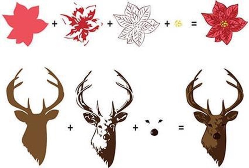 Nellie Snellen - Clear Stamp - Hobby Solution - Reindeer - Kersster