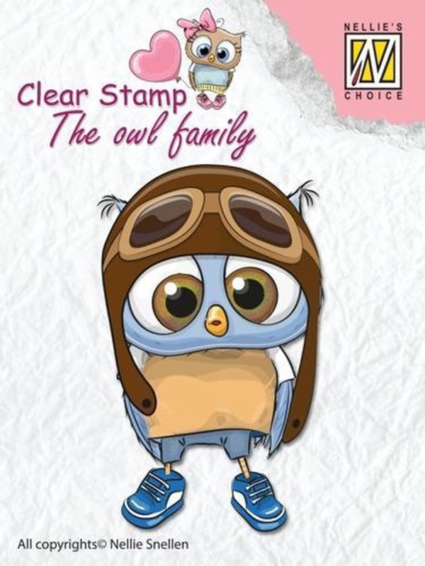 Nellie Snellen - Clear Stamp - The owl family - Pilot