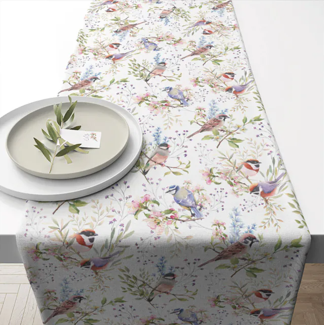 Ambiente - Tafelloper 40x150cm - Busy birds